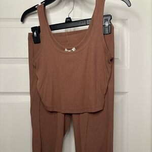 Bozzolo Mauve Ribbed Top